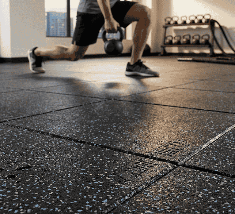 gym rubber tile